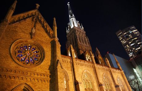 Cathedral Spire at night