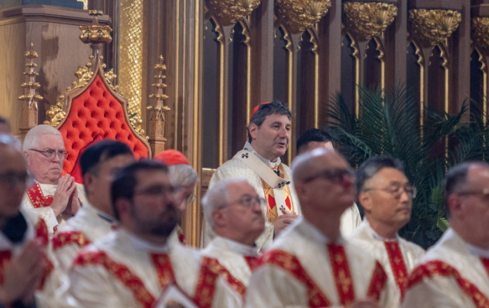 Image of priests on the sanctuary