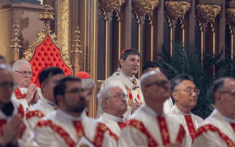 Image of priests on the sanctuary